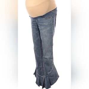 Jessica Simpson Maternity Skinny Jeans Flared Legs Denim Jean Pants Extra Small